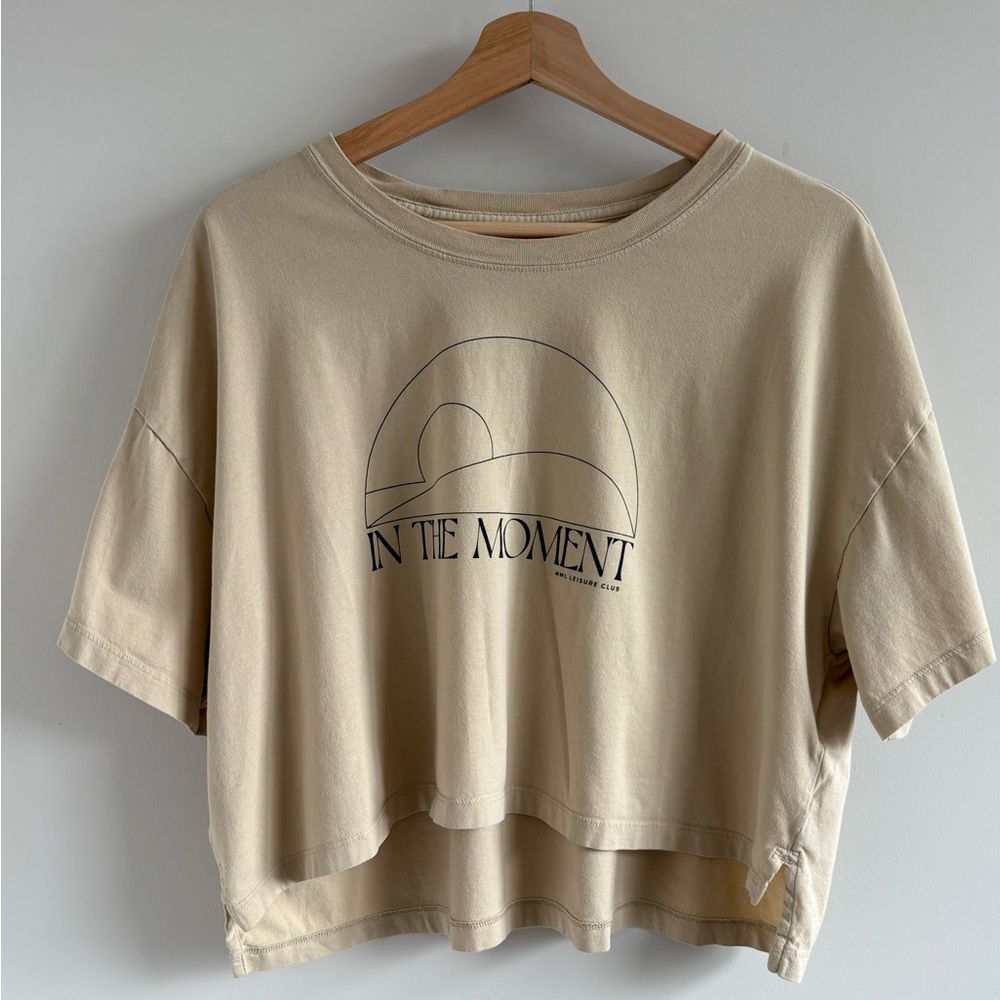 Madewell MWL In the Moment Crop 100% Cotton Tee Size L